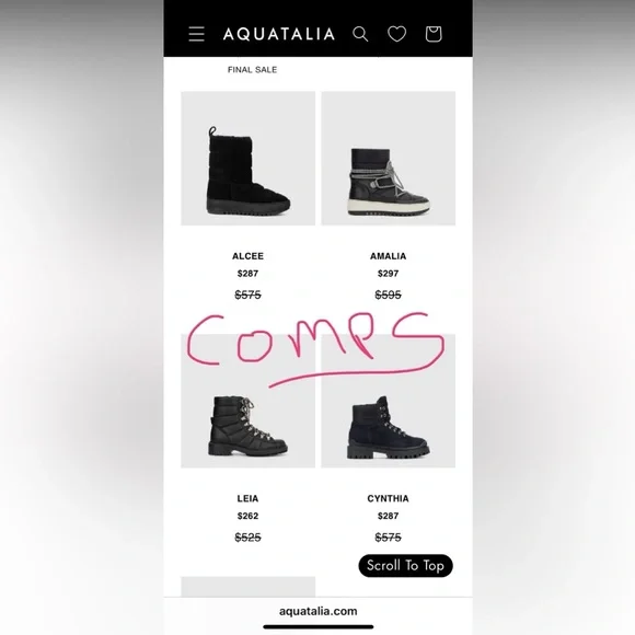 Aquatalia Italian Rain Boots US 8 LIKE NEW fit like between sizes 7.5 - 8 Women - Picture 12 of 15